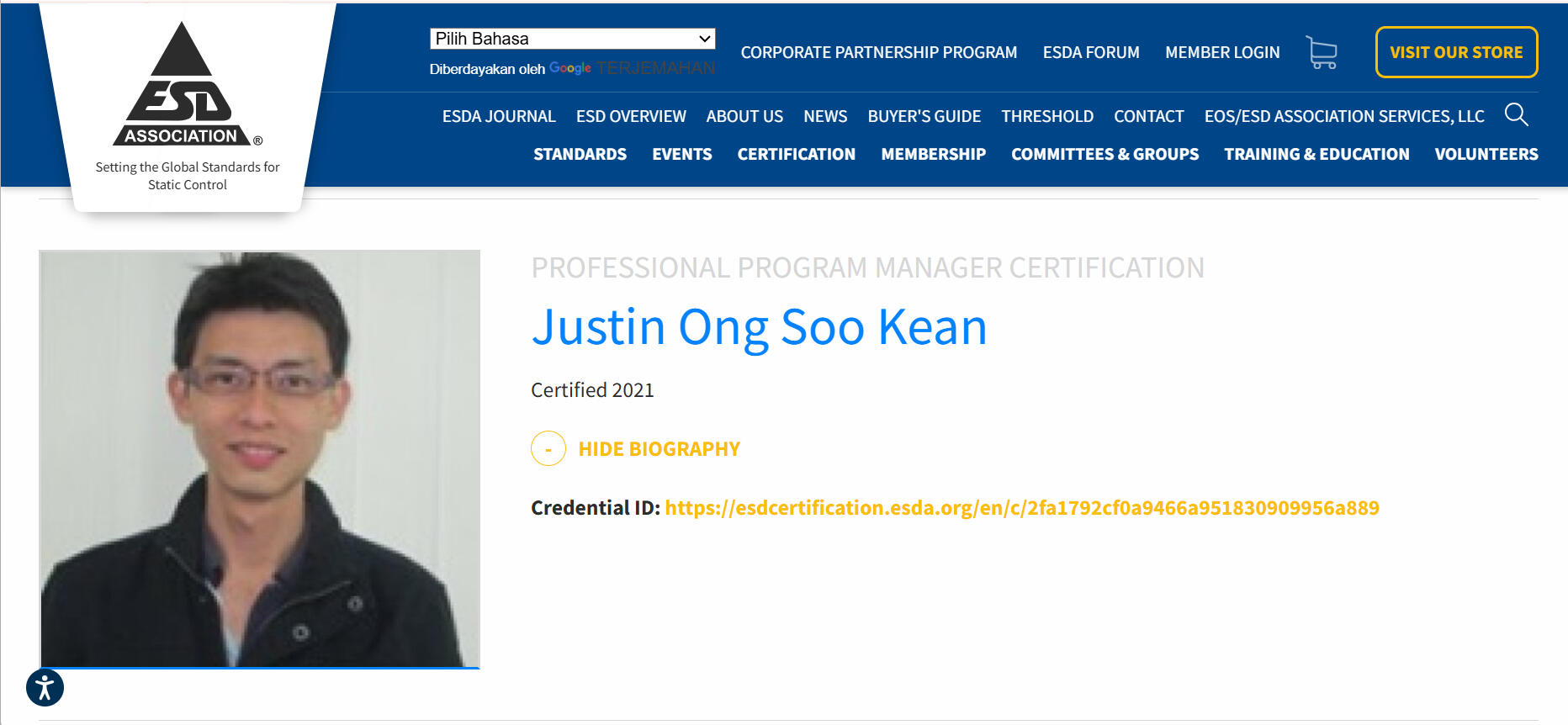 ESD Program Manager Consultant