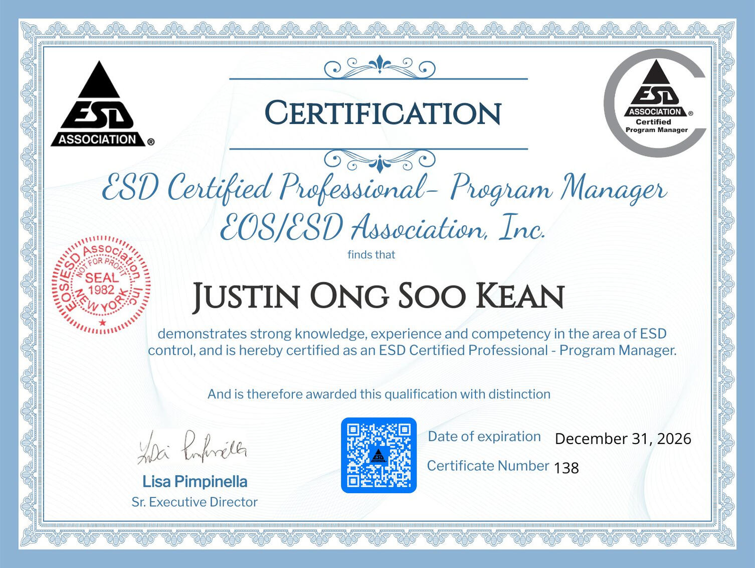 ESD Program manager Consultant